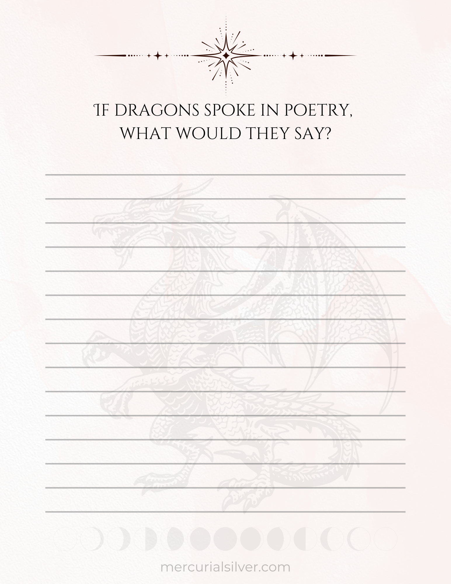 30-Day Fantasy-Themed Writing Prompts — Digital Workbook