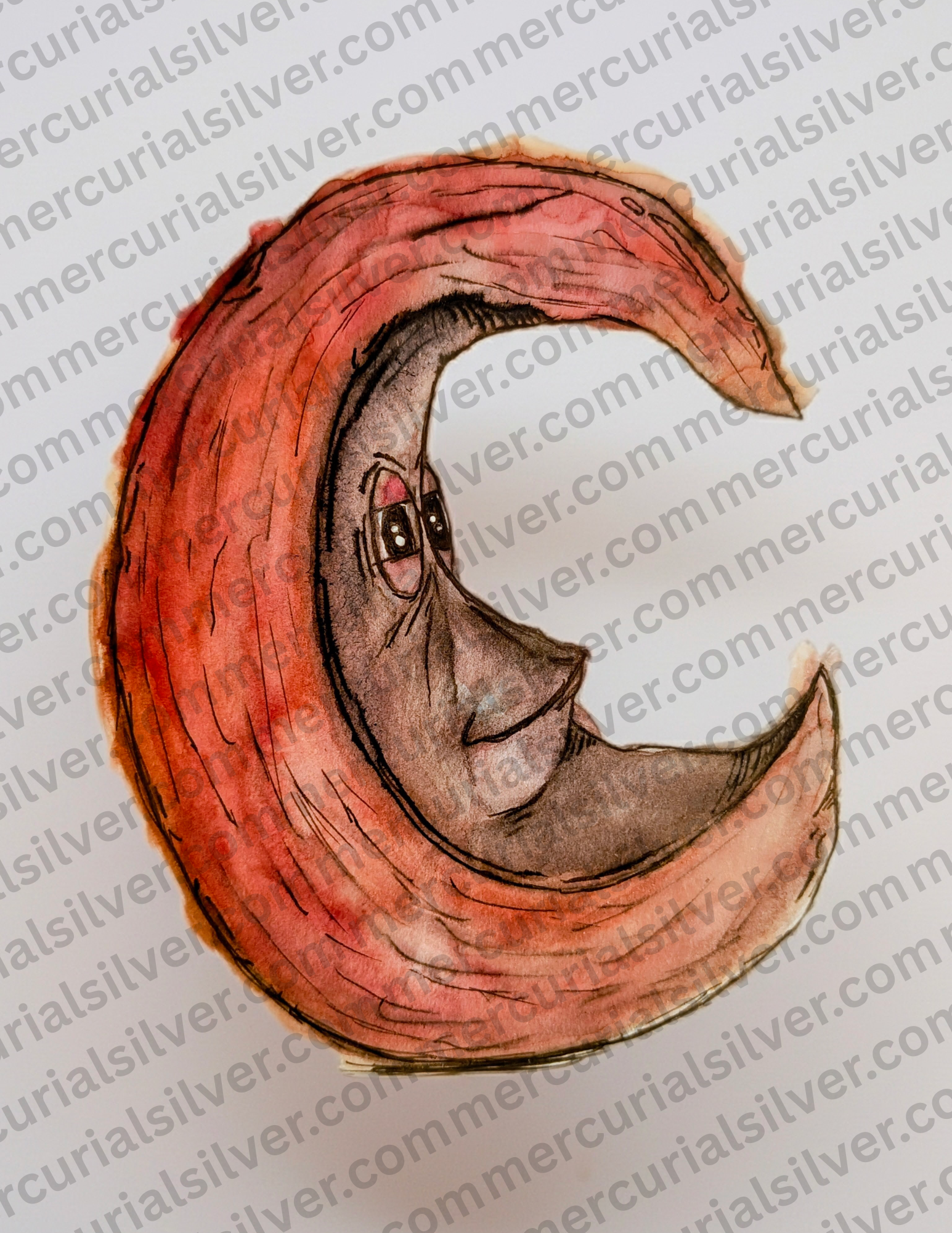 Moon with a Memory - Ink Art Printable