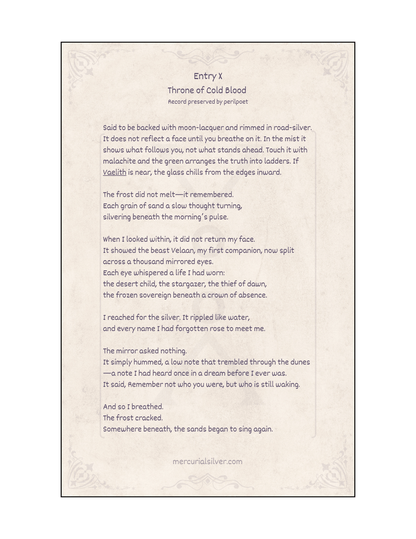 Mirror of Velaan – Vintage Chinese Jadeite & Sterling Silver Hand Mirror