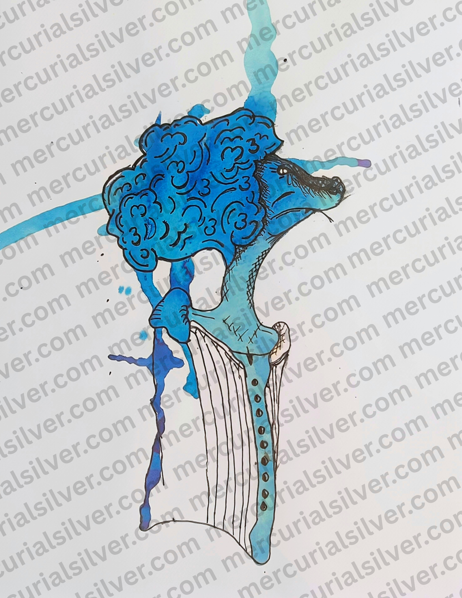 Throne of Cold Blood - Ink Art Printable