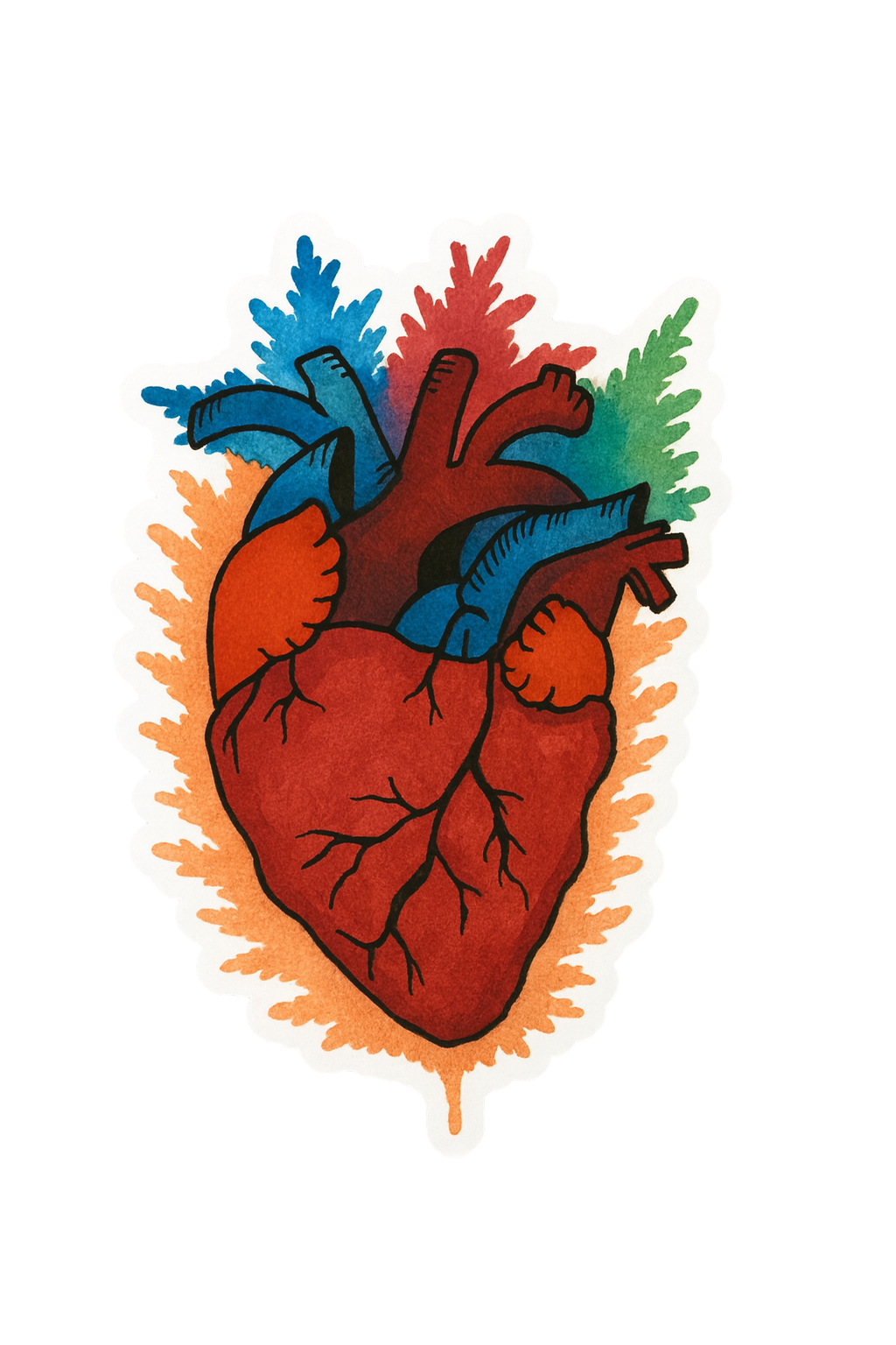 Heart of Elements - Bubble-Free Vinyl Sticker