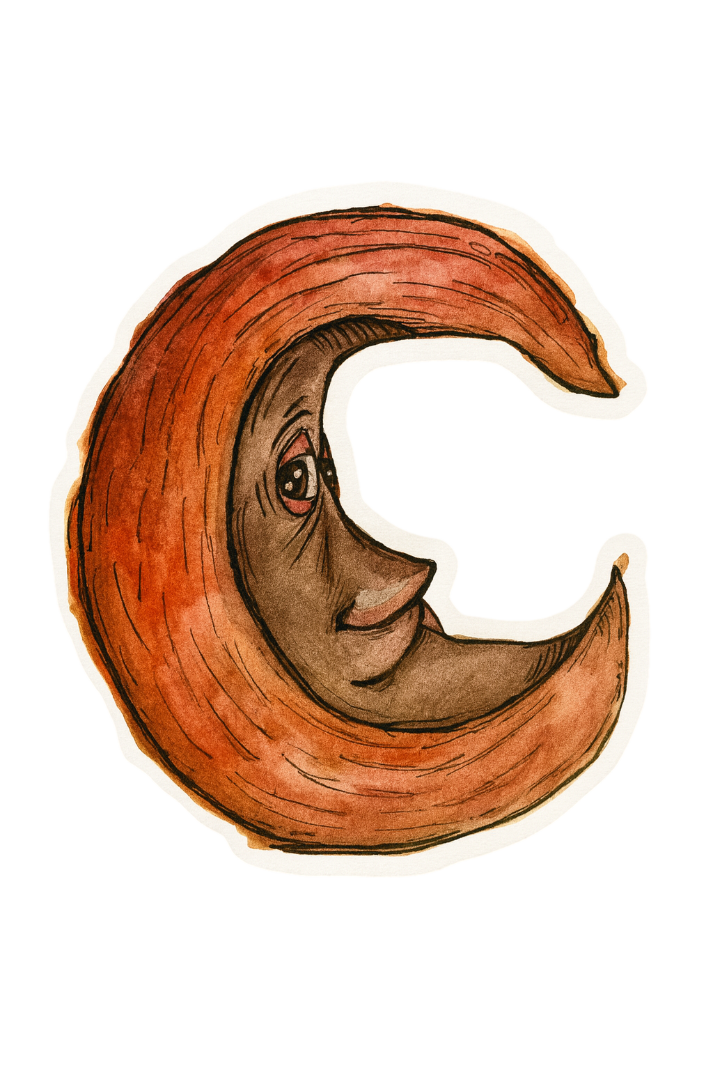 Moon With a Memory - Bubble-Free Vinyl Sticker