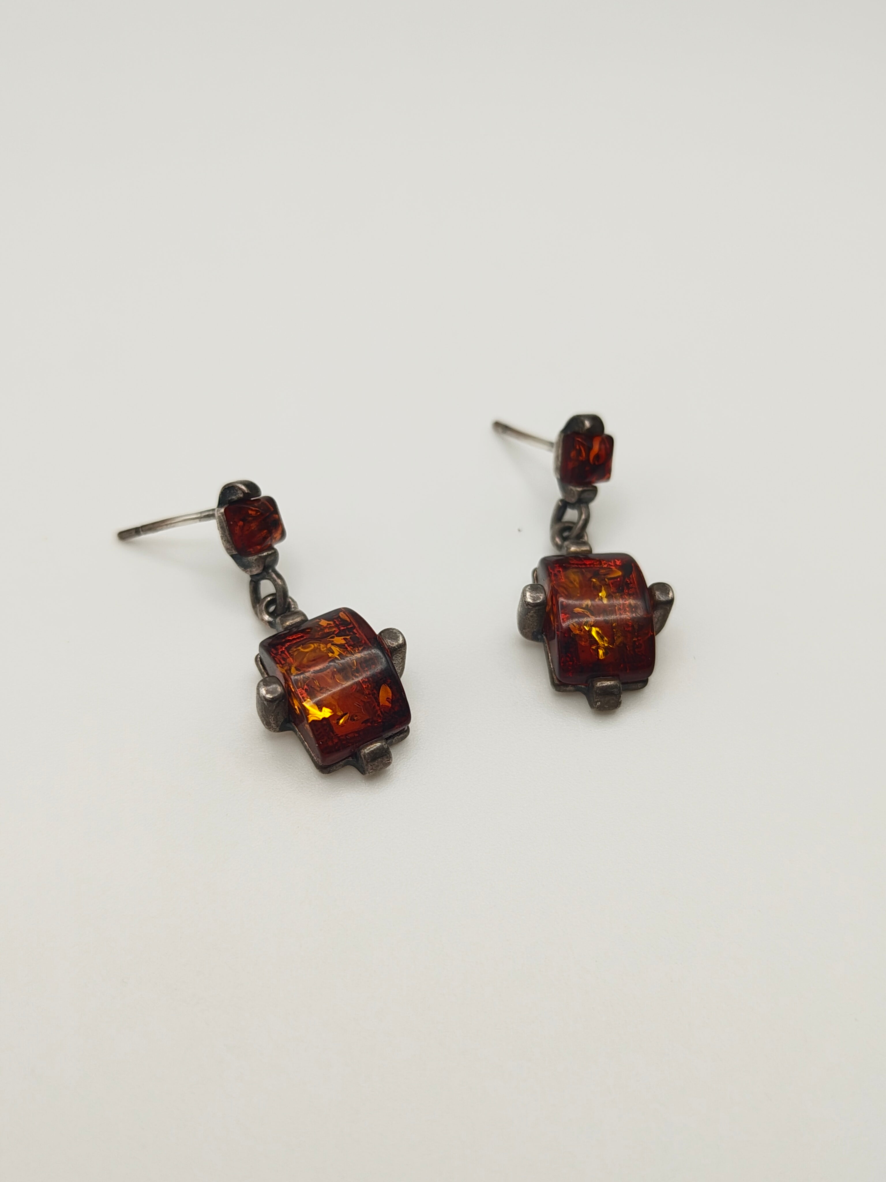 Amber Glyph Earrings