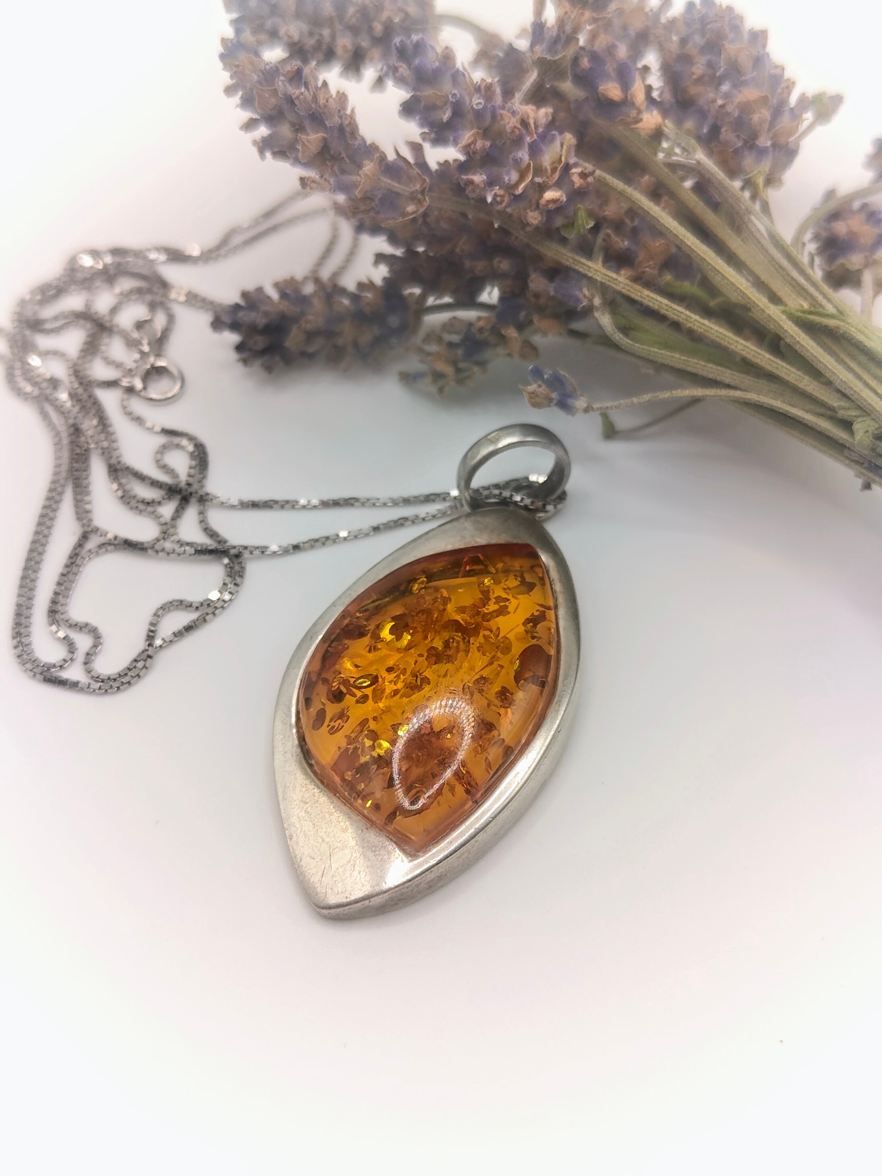 Amber Light Necklace