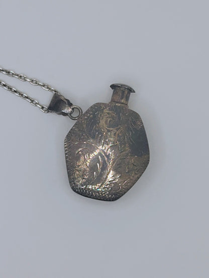 Sleepwalker’s Secret — Sterling Perfume Vial Necklace
