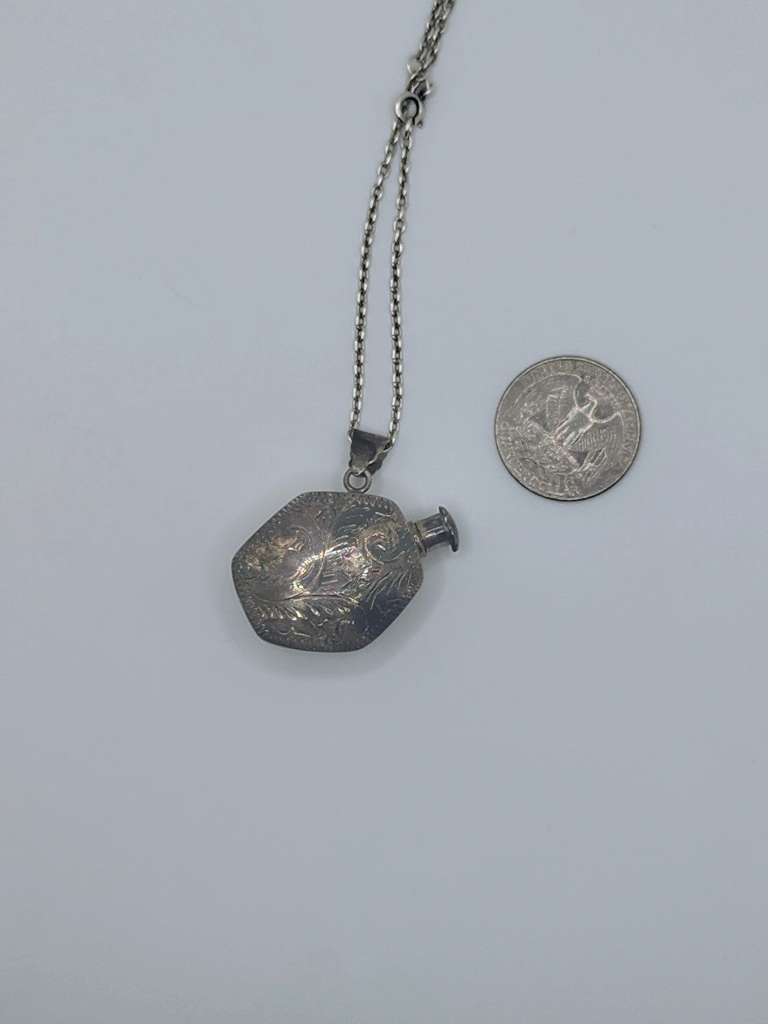 Sleepwalker’s Secret — Sterling Perfume Vial Necklace