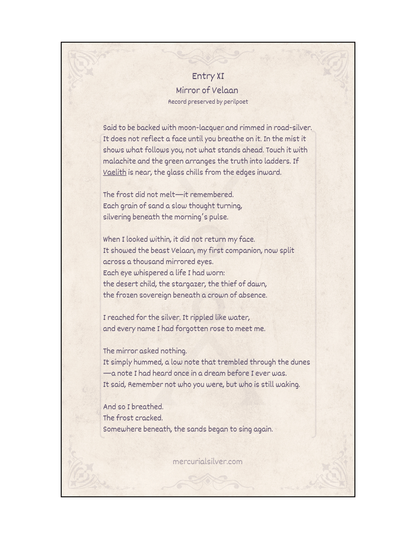 Mirror of Velaan – Vintage Chinese Jadeite & Sterling Silver Hand Mirror