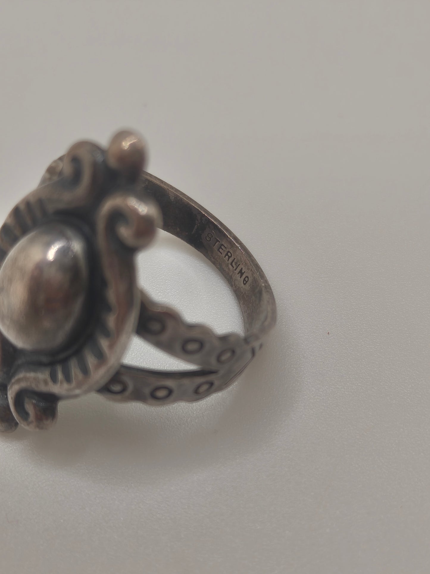 The Sanctum Eye — Sterling Silver Ring, Size 5 (3.94g)