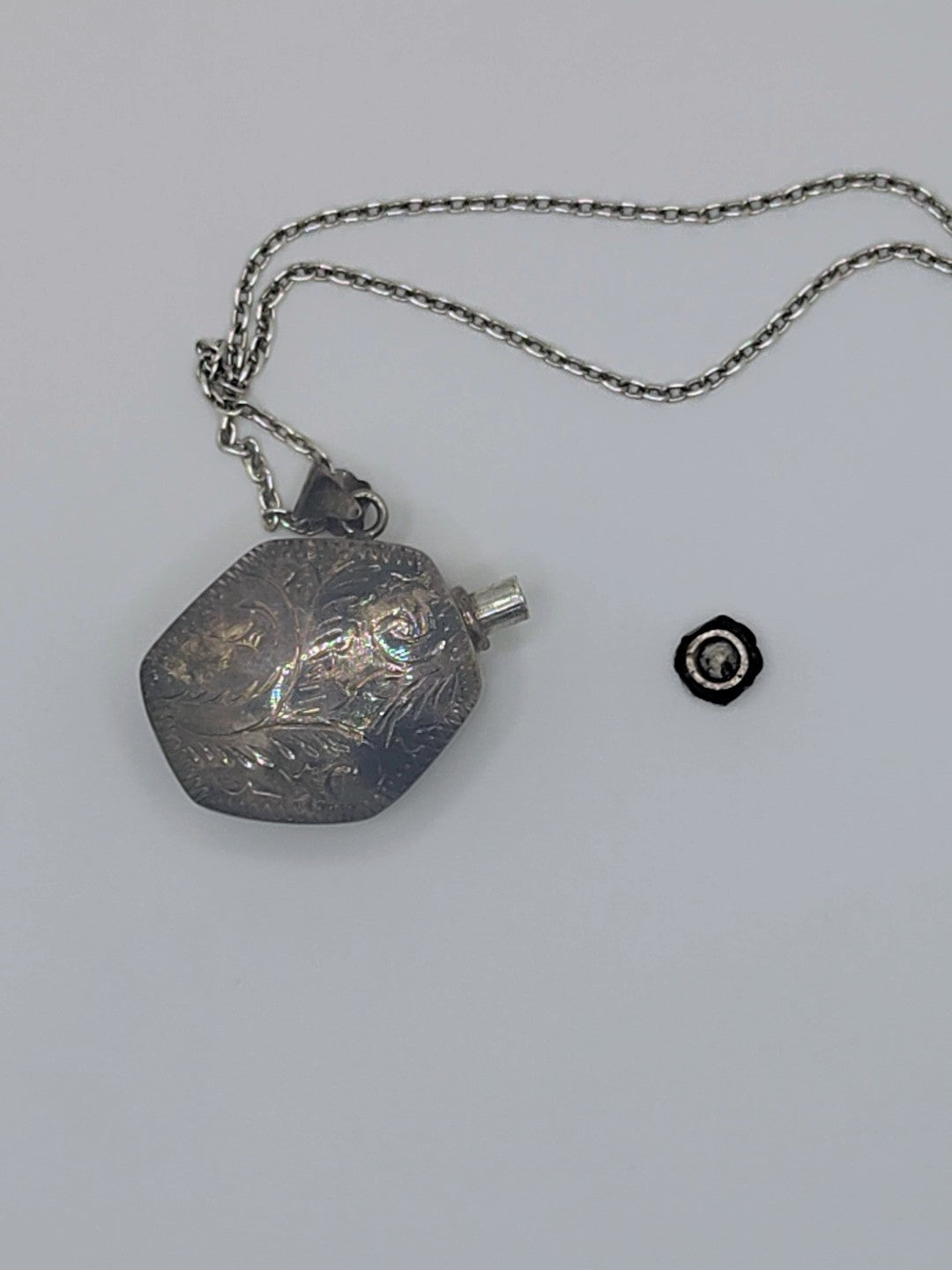 Sleepwalker’s Secret — Sterling Perfume Vial Necklace