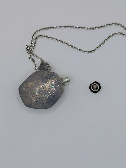Sleepwalker’s Secret — Sterling Perfume Vial Necklace