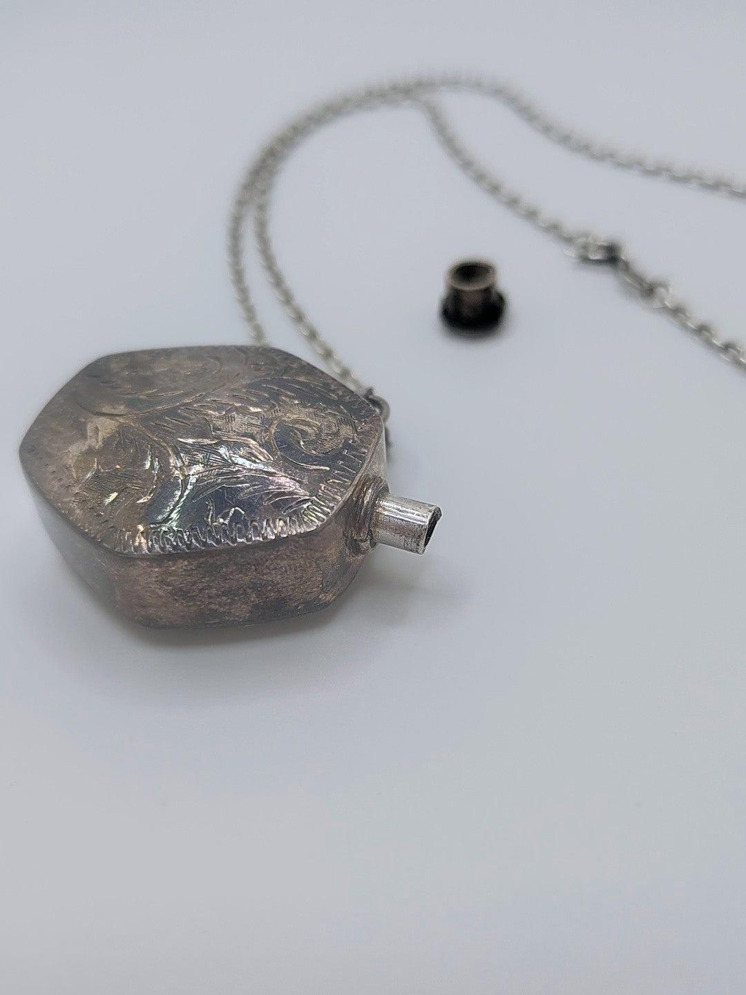 Sleepwalker’s Secret — Sterling Perfume Vial Necklace