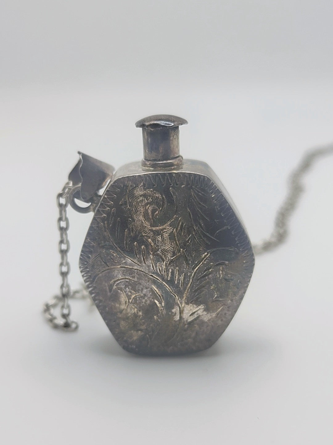 Sleepwalker’s Secret — Sterling Perfume Vial Necklace